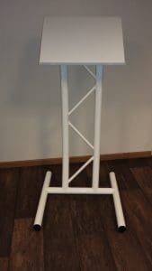 Katheder / Leesstoel / Lessenaar  Duo Gebogen RAL-kleur gecoat - Afbeelding 2