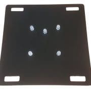 Bodemplaat staal vierkant 740x740x6mm zwart