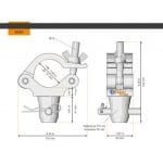Half Coupler Halfconical 48-51/50/500kg - Afbeelding 2