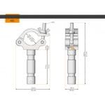 Half Coupler Spigot 48-51 / 50 / 500 kg - Afbeelding 2