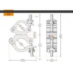 Swivel Coupler 50-60/50/500 KG - Afbeelding 2