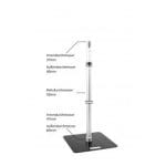 Pipe en Drape Telescoopstang 1.8 m - 4.2 m - Afbeelding 6