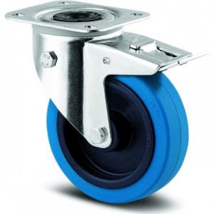 Blue Wheel zwenkwiel 100mm