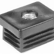 Inslagdop 40x40 mm met Draadgat M10 t.b.v. Stelvoet