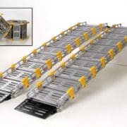Oprijplaat "Roll-A-Ramp" oprolbaar 30 cm breed 91 cm lang per 2 stuks