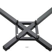 Baseplate kruis plasma 30 male Zwart