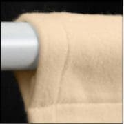 Theatergordijn met tunnel Ecru