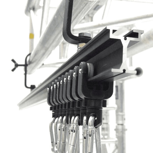 Eurotrack Wentex - Rail - Zwart 200 cm