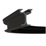 Eurotrack Wentex – Gordijnrail bochtstuk 90º