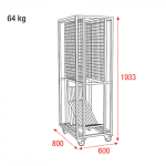 Wentex Pipe & Drape Transport Trolley