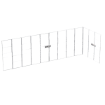 Wentex L-vormige SET Frame Set Inclusief Steunen
