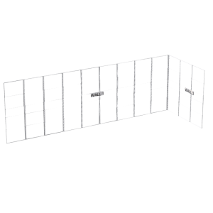 Wentex L-vormige SET Frame Set Inclusief Steunen
