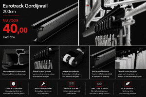 Eurotrack Gordijnrail
