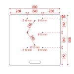 Wentex Universele Base Plate 800x800 - Afbeelding 2